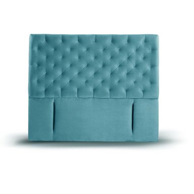 RESPALDO LATAM HOME BRESCIA 2 PLAZAS MADERA TELA TURQUESA - 1