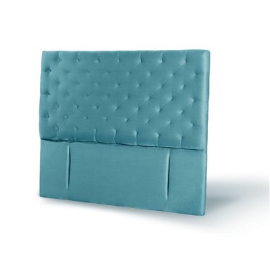 RESPALDO LATAM HOME BRESCIA 2 PLAZAS MADERA TELA TURQUESA - 2