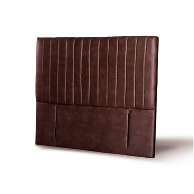 RESPALDO LATAM HOME SORRENTO 2 PLAZAS MADERA CUERO GRIS - 1
