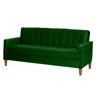 FUTON LATAM HOME GENOVA 3 CUERPOS VERDE TELA VELVET - 3