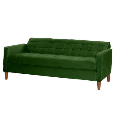 FUTON LATAM HOME GENOVA 3 CUERPOS VERDE TELA VELVET - 4