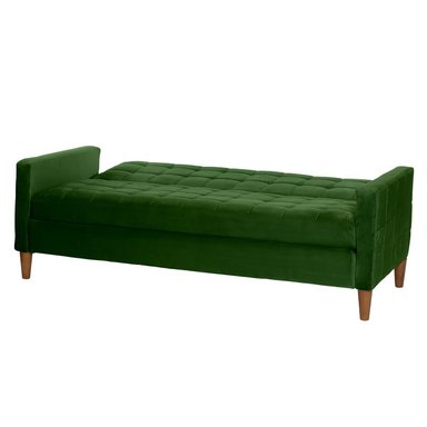 FUTON LATAM HOME GENOVA 3 CUERPOS VERDE TELA VELVET - 6