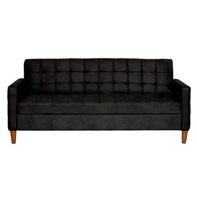 FUTON LATAM HOME GENOVA 3 CUERPOS CUERO KENTUCKY NEGRO - 1