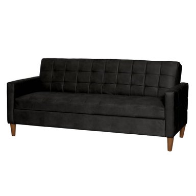 FUTON LATAM HOME GENOVA 3 CUERPOS CUERO KENTUCKY NEGRO - 2