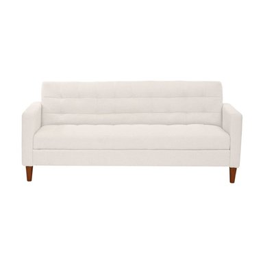 FUTON GENOVA LINO EN COLOR BLANCO - 1