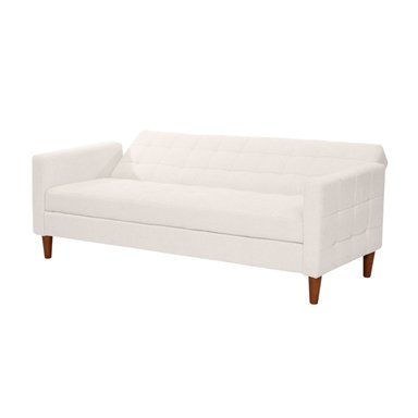 FUTON GENOVA LINO EN COLOR BLANCO - 2