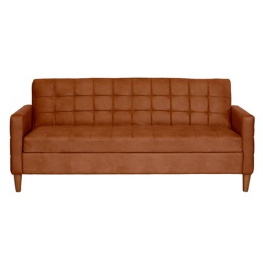 FUTON LATAM HOME GENOVA 3 CUERPOS CUERO KENTUCKY TABACO - 1