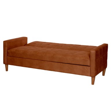 FUTON LATAM HOME GENOVA 3 CUERPOS CUERO KENTUCKY TABACO - 4