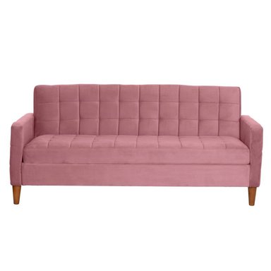 FUTON LATAM HOME GENOVA 3 CUERPOS PALO ROSA TELA VELVET - 7