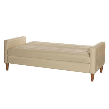 FUTON LATAM HOME GENOVA 3 CUERPOS BEIGE PU - 4