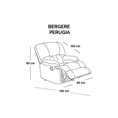 BERGERE LATAM HOME PERUGIA 1 CUERPO AZUL PETROLEO TELA VELVET - 4