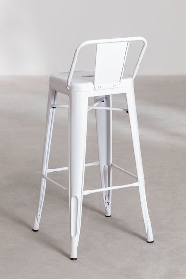 TABURETE TOLIX CLASICO EN COLOR BLANCO 66CM - 3