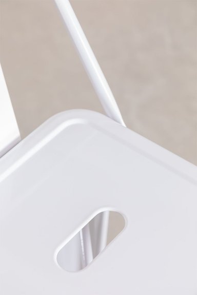 TABURETE TOLIX CLASICO EN COLOR BLANCO 66CM - 5