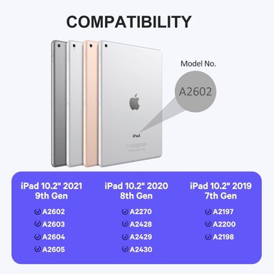 FUNDA CON TECLADO PARA IPAD 10.2 7 8 9 RANURA LAPIZ ROSADO - 6