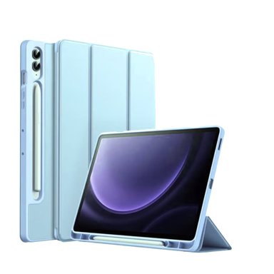 FUNDA JOIGO SMART COVER PARA TABLET SAMSUNG S9 PLUS CELESTE - 1