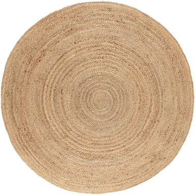 ALFOMBRA TRIBUS DEL MUNDO PANAJI NATURAL REDONDA YUTE 200 CM - 1