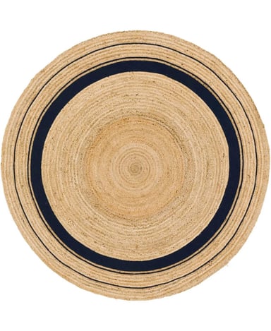 ALFOMBRA TRIBUS DEL MUNDO BENARES NATURAL REDONDA YUTE 140 CM - 1