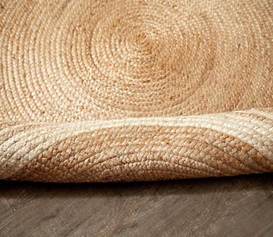 ALFOMBRA TRIBUS DEL MUNDO KOLLAM NATURAL REDONDA YUTE 120 X 120 CM - 3