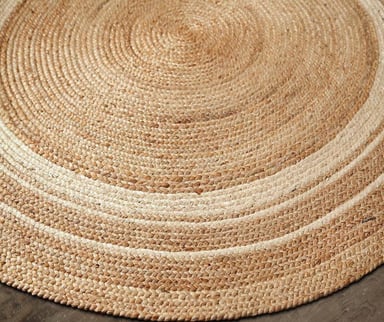ALFOMBRA TRIBUS DEL MUNDO KOLLAM NATURAL REDONDA YUTE 180 X 180 CM - 2