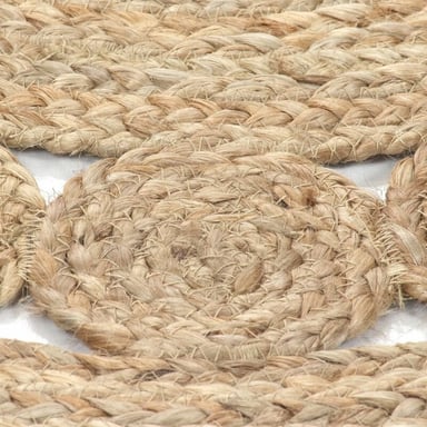 ALFOMBRA TRIBUS DEL MUNDO BOMBAY NATURAL REDONDA YUTE 140 CM - 4