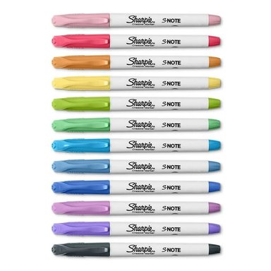 MARCADOR SHARPIE S-NOTE 12 COLORES - 2