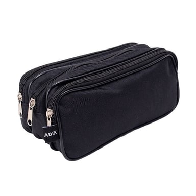 ESTUCHE ADIX ESCOLAR TRIPLE CIERRE NEGRO - 1