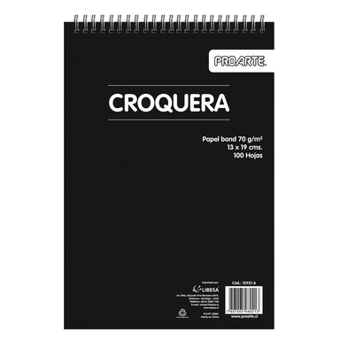 CROQUERA PROARTE 13X19CM 100HJS - 1