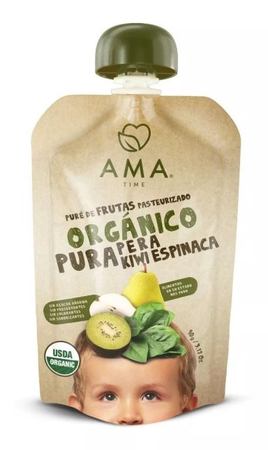 SUPLEMENTO ALIMENTICIO 32X MIX PURE VEGETALES ORGÁNICO PAPILLA COLADO COMPOTA AMA - 5