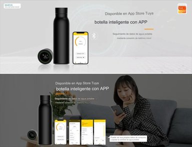 BOTELLA INTELIGENTESMARTLIFE TUYA CON BLUETOOTH DE 600 ML - 5