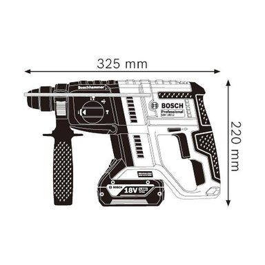 ROTOMARTILLO INALAMBRICO BOSCH 18V GBH180LI SIN CARGADOR NI BATERIA - 2