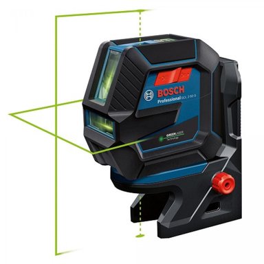 NIVEL LÁSER BOSCH GCL 2-50G + BASE RM10 Y TRIPODE - 1