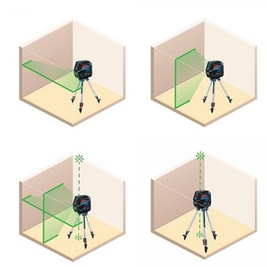 NIVEL LÁSER BOSCH GCL 2-50G + BASE RM10 Y TRIPODE - 3