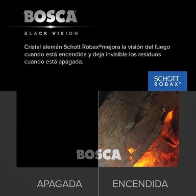CALEFACTOR BOSCA A LEÑA GOLD 500 ROJO BV - 3