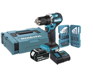 TALADRO ATOR. MAKITA DDF487SF1 13MM 18V+1BAT 3AH+CARG+ACC+MAL - 1