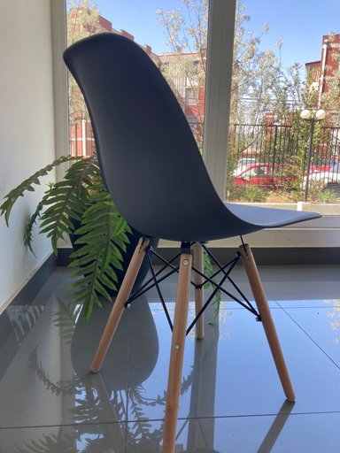 PACK 2 SILLA COMODA Y DE DISEÑO EAMES - GRIS OSCURO - 2