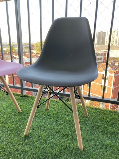 PACK 2 SILLA COMODA Y DE DISEÑO EAMES - GRIS OSCURO - 3