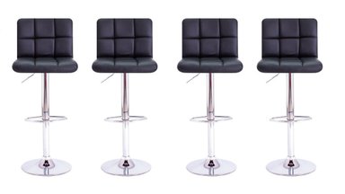 PACK HABITA2 NEGRO 4 SILLA DE BAR TIANA AJUSTABLE - 1
