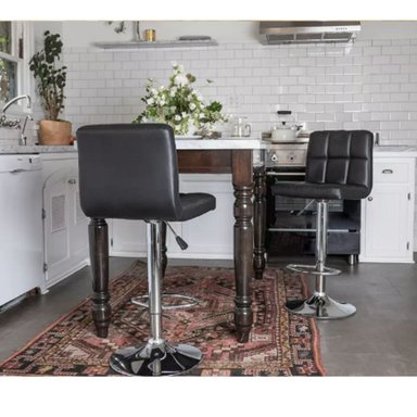 PACK HABITA2 NEGRO 4 SILLA DE BAR TIANA AJUSTABLE - 5