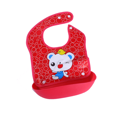 BABERO CHIQUILLOS.CL SILICONA BEBÉ CON RECOLECTOR COMIDA AJUSTABLE - 1