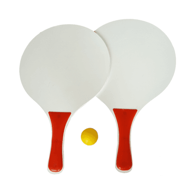 PAR PALETAS CHIQUILLOS.CL MADERA PLAYA+PELOTA JUGUETE VERANO TENNIS BEACH - 3