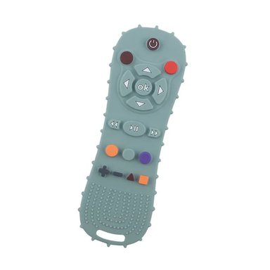 MORDEDOR CHIQUILLOS.CL SENSORIAL SILICONA CONTROL REMOTO DENTINCIÓN BEBÉ AZUL MARINO - 1