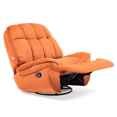 BERGERE VYS SPA MILLENIUM ORANGE ACERO FELPA NARANJO MECEDOR GIRATORIO Y RECLINABLE - 4