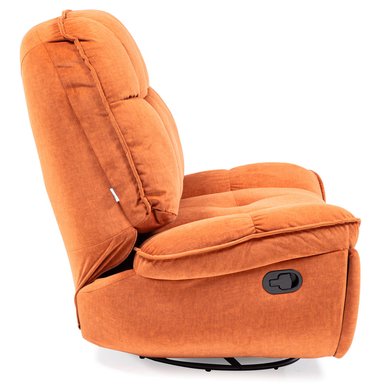 BERGERE VYS SPA MILLENIUM ORANGE ACERO FELPA NARANJO MECEDOR GIRATORIO Y RECLINABLE - 6