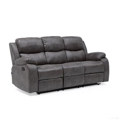 SOFÁ VYS SPA 3 CUERPOS ACERO GRIS RECLINABLE ISABEL GREY - 4