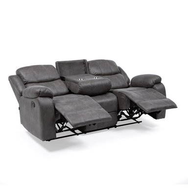 SOFÁ VYS SPA 3 CUERPOS ACERO GRIS RECLINABLE ISABEL GREY - 6