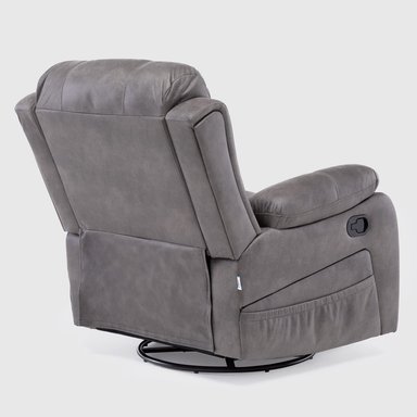 BERGER RECLINABLE PRO GREY CON VIBROMASAJE 8 PUNTOS + CONTROL REMOTO + CALEFACCION + MECEDOR - 7