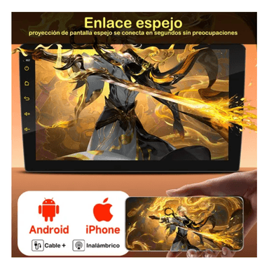 RADIO PANTALLA AUTO TACTIL 10.2 PULGADAS TV ANDROID 11.0 32GB GPS 2GB DE RAM WIFI DUAL BAND 2.4 Y 5G - 6