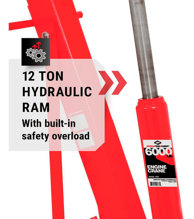 TECLE GRUA PLUMA HIDRAULICO 3 TONELADAS DESMONTABLE AUTO - 5