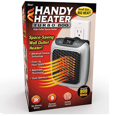 CALENTADOR ELÉCTRICO PARED CALEFACTOR EL HOGAR 800 W - 2