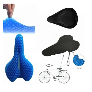 ASIENTO PARA BICICLETAS CON FUNDA COJÍN FLEXIBLE DE GEL - 3
